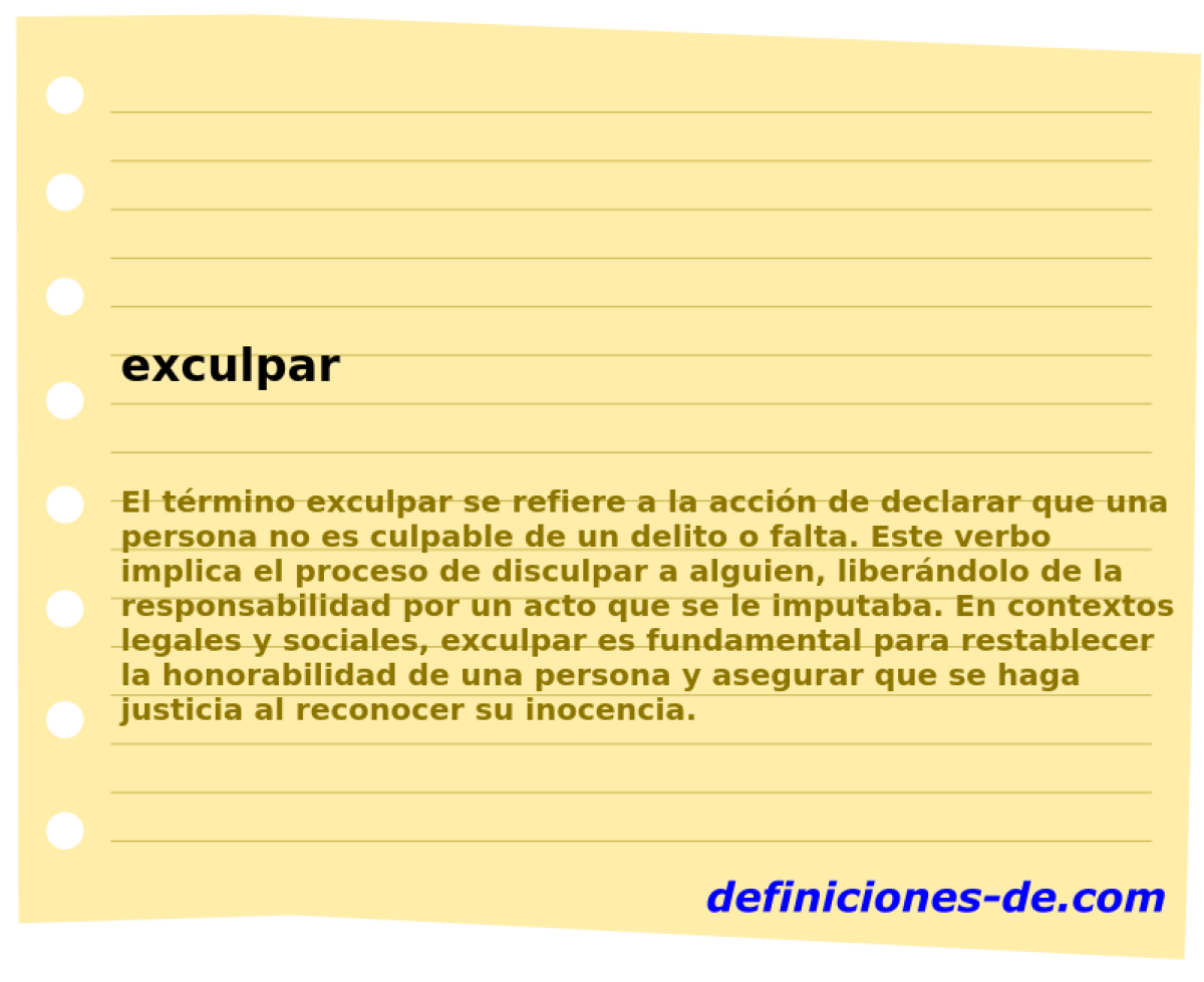 exculpar 