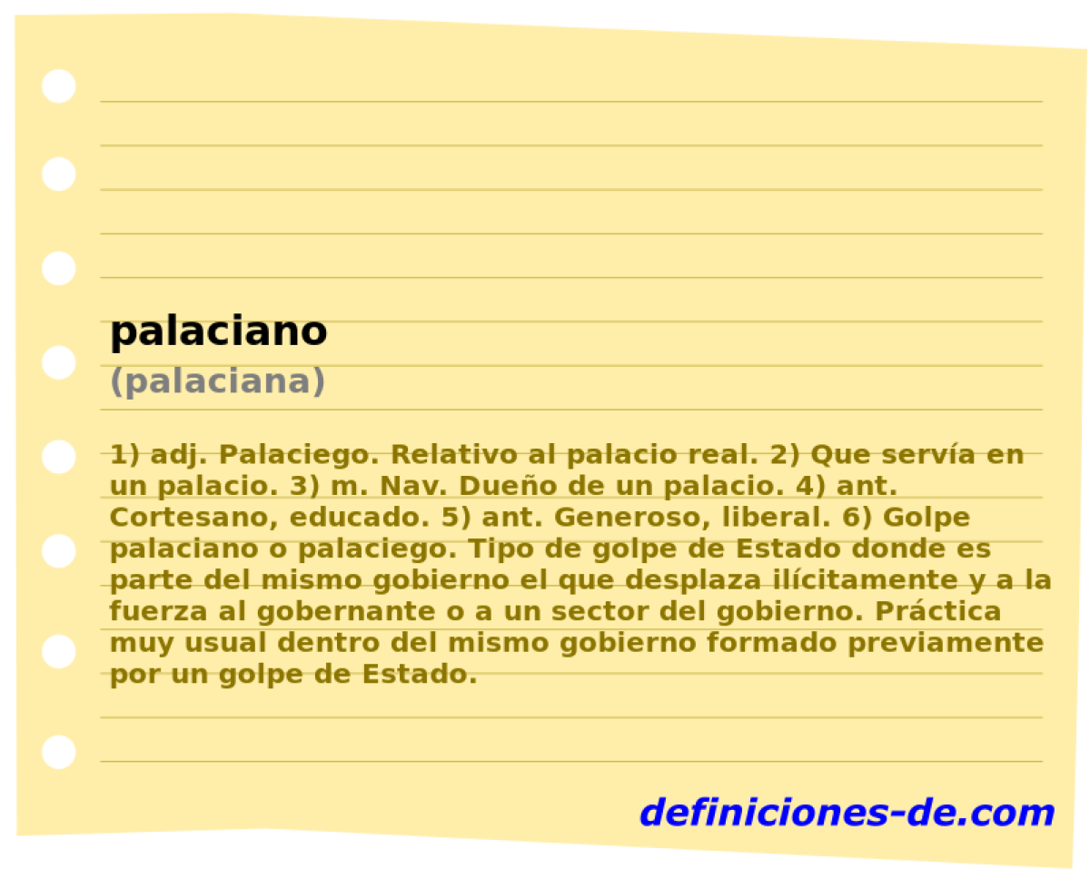 palaciano (palaciana)
