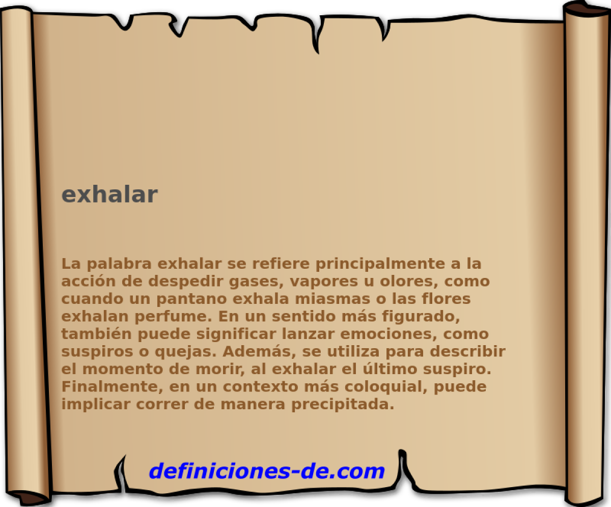 exhalar 