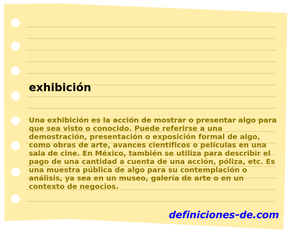 exhibicin 