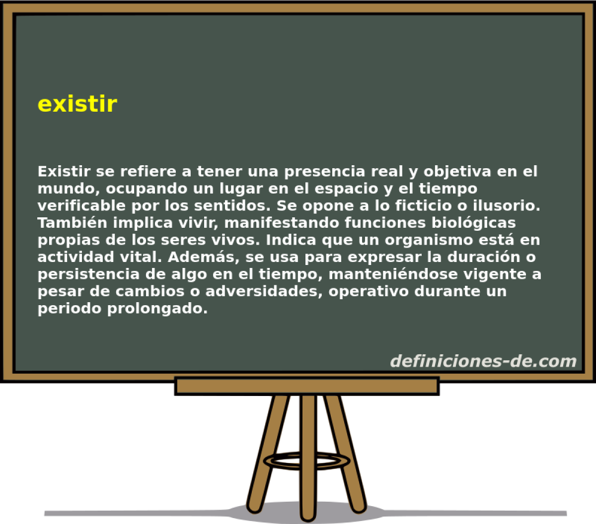 existir 