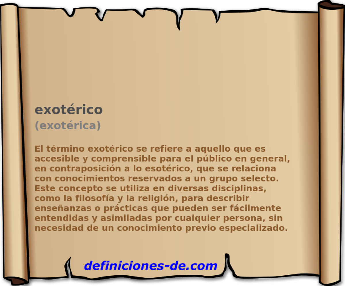 exotrico (exotrica)