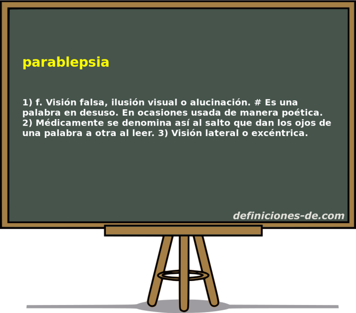 parablepsia 