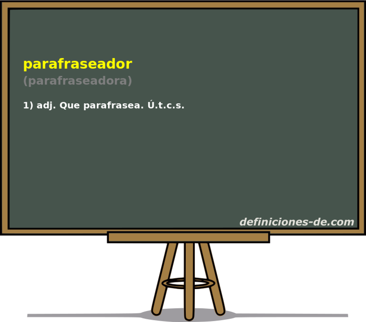 parafraseador (parafraseadora)