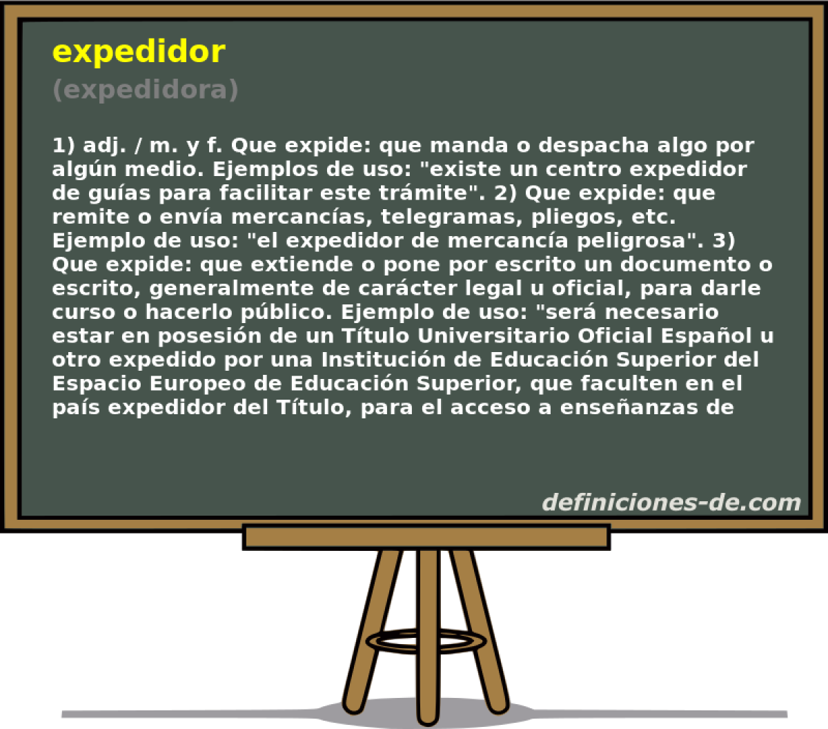 expedidor (expedidora)