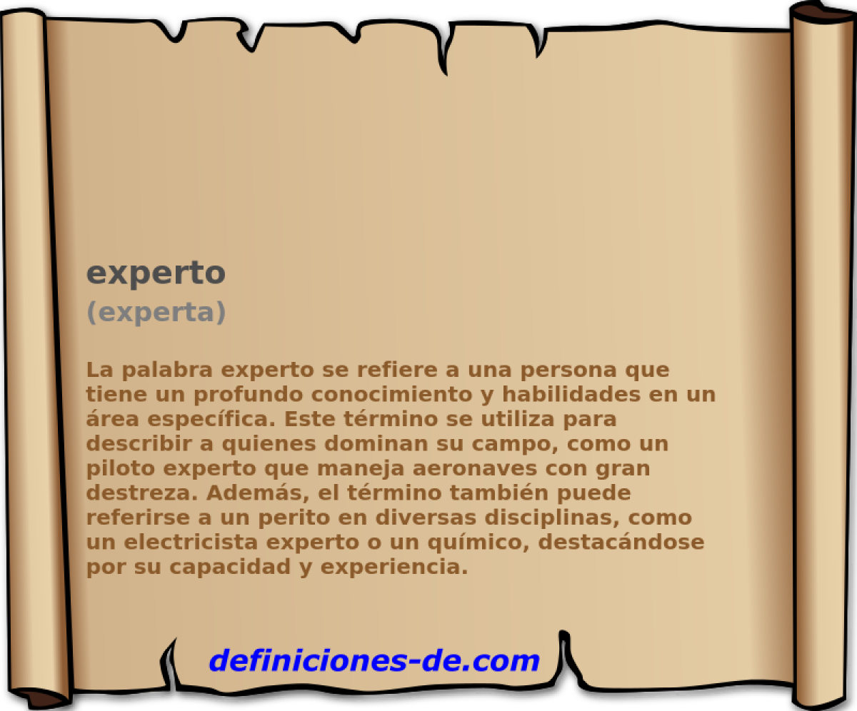 experto (experta)