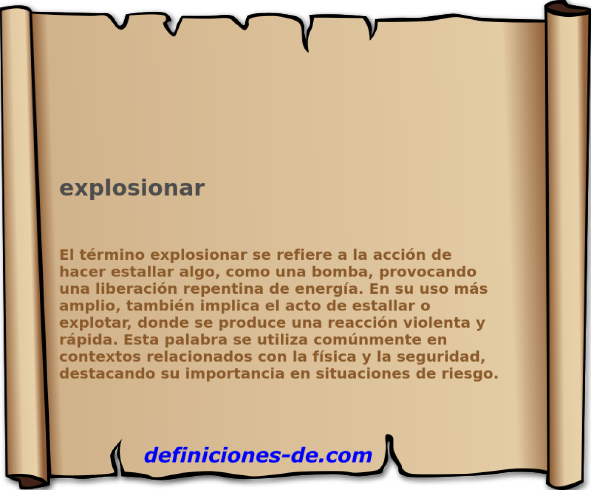 explosionar 