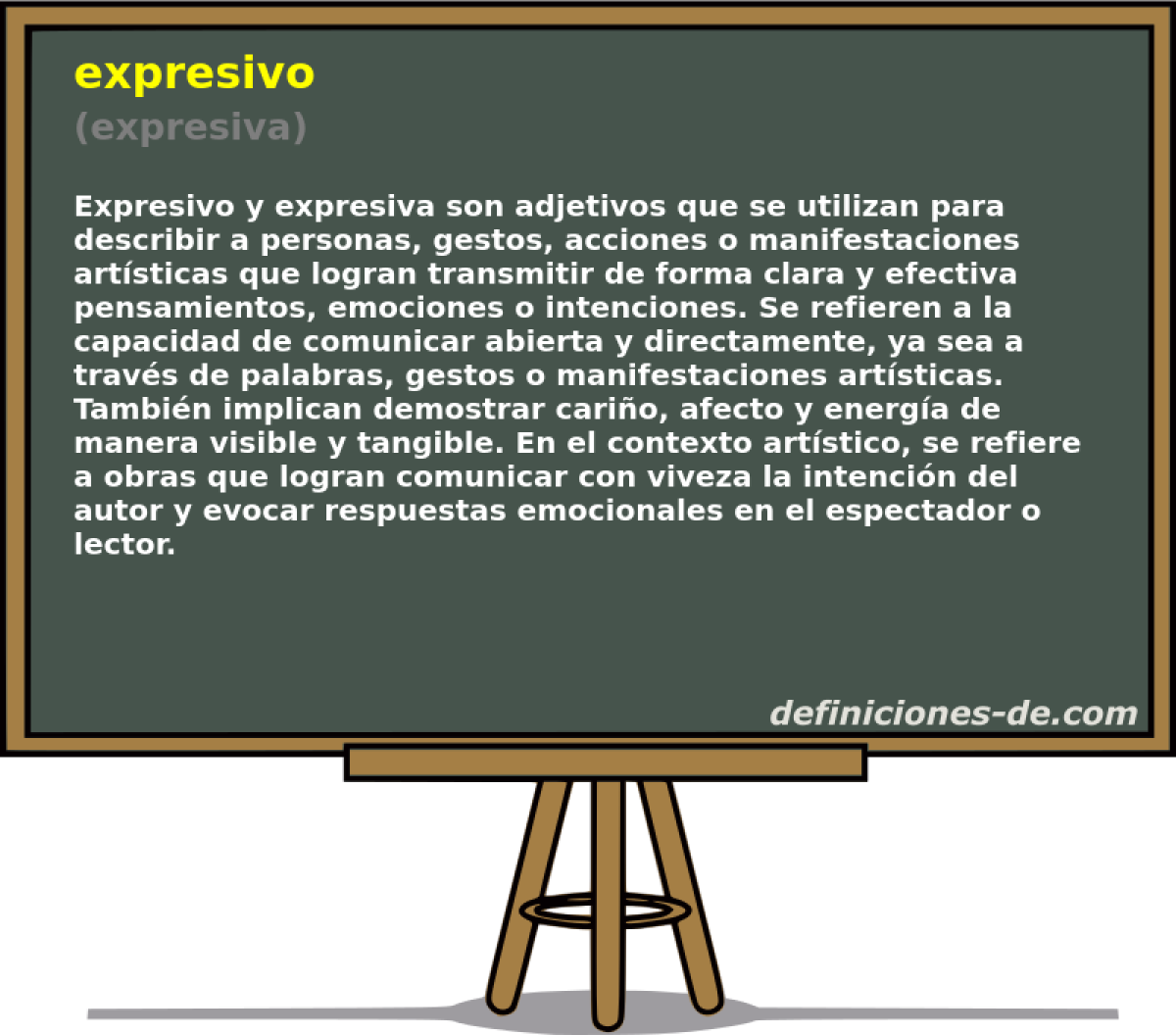 expresivo (expresiva)