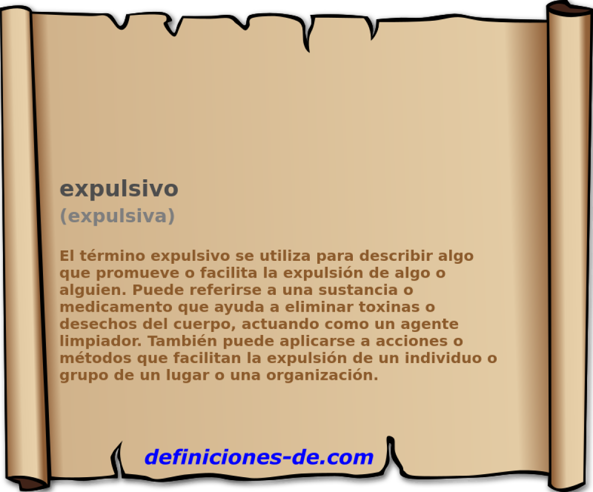 expulsivo (expulsiva)