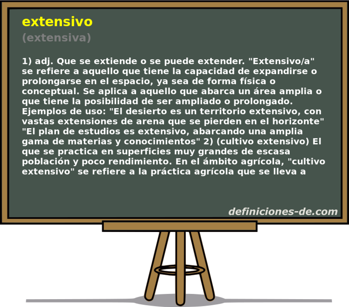 extensivo (extensiva)