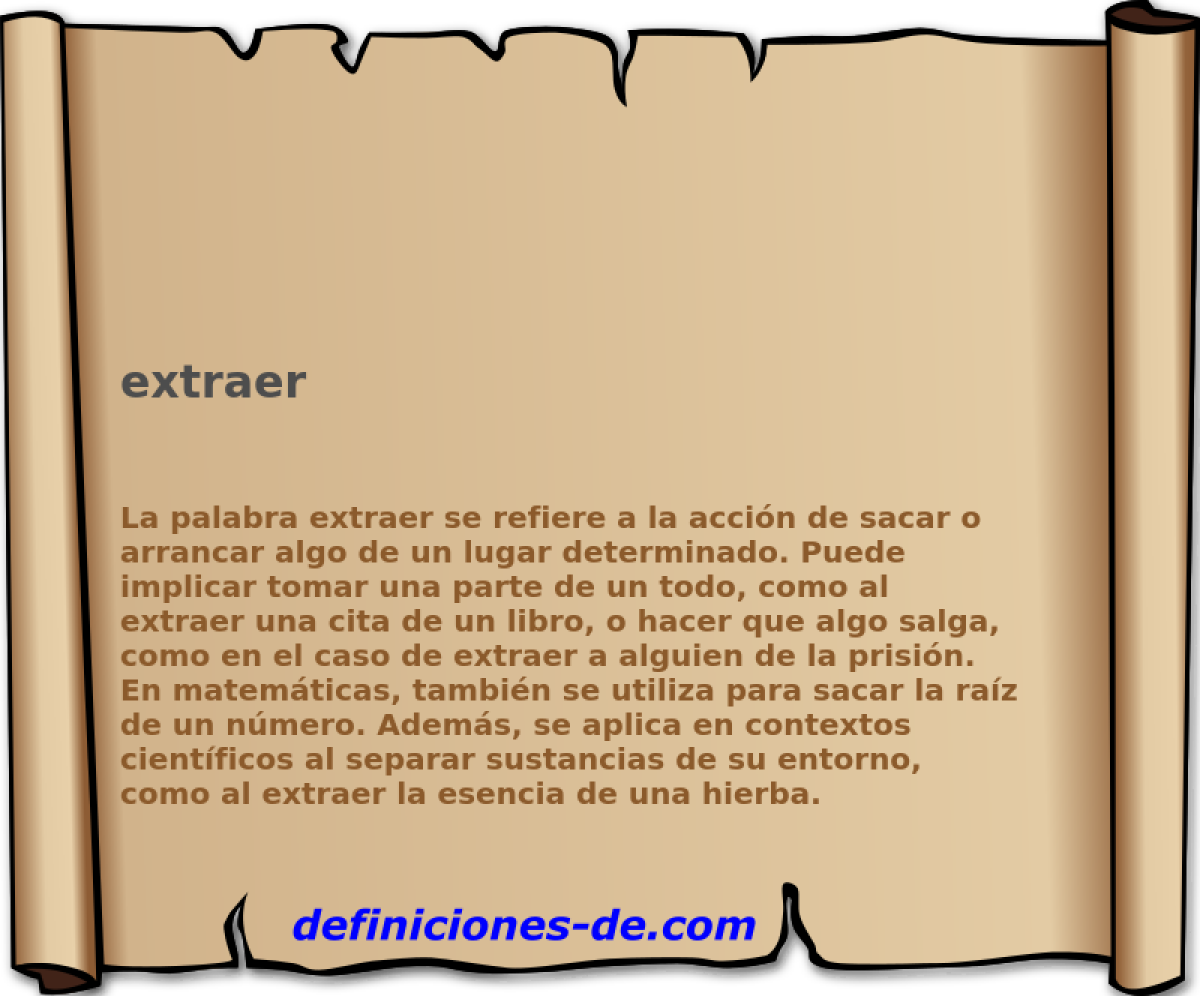 extraer 