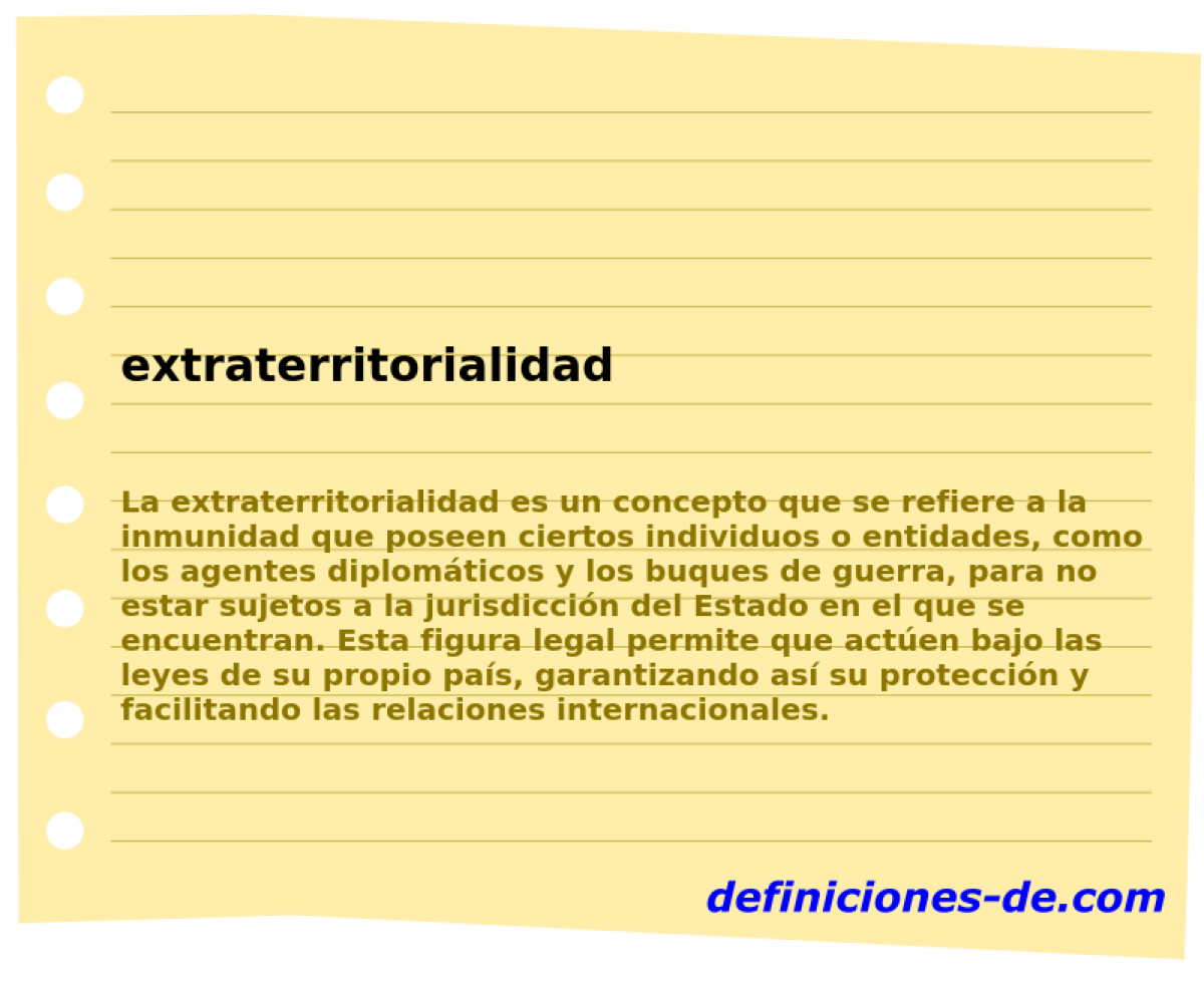 extraterritorialidad 