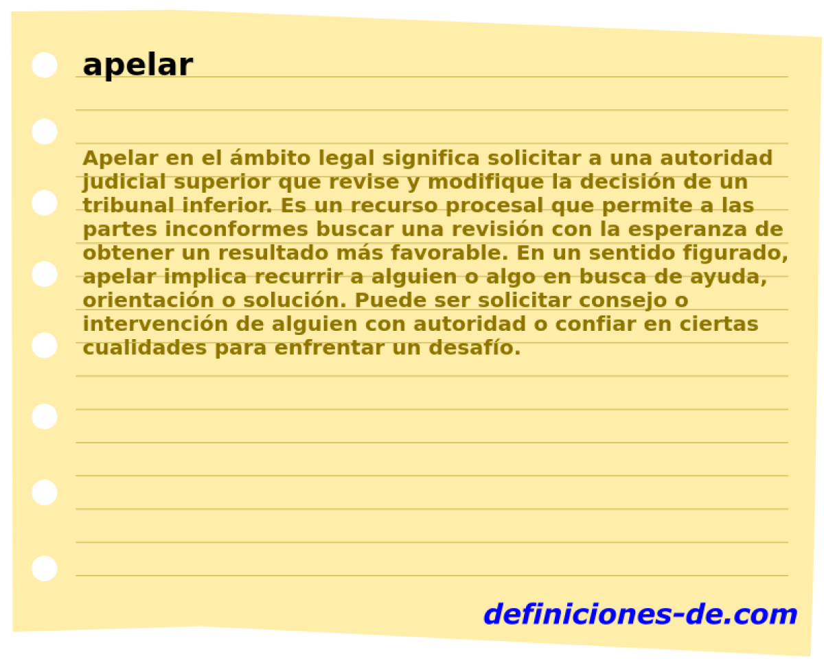 apelar 