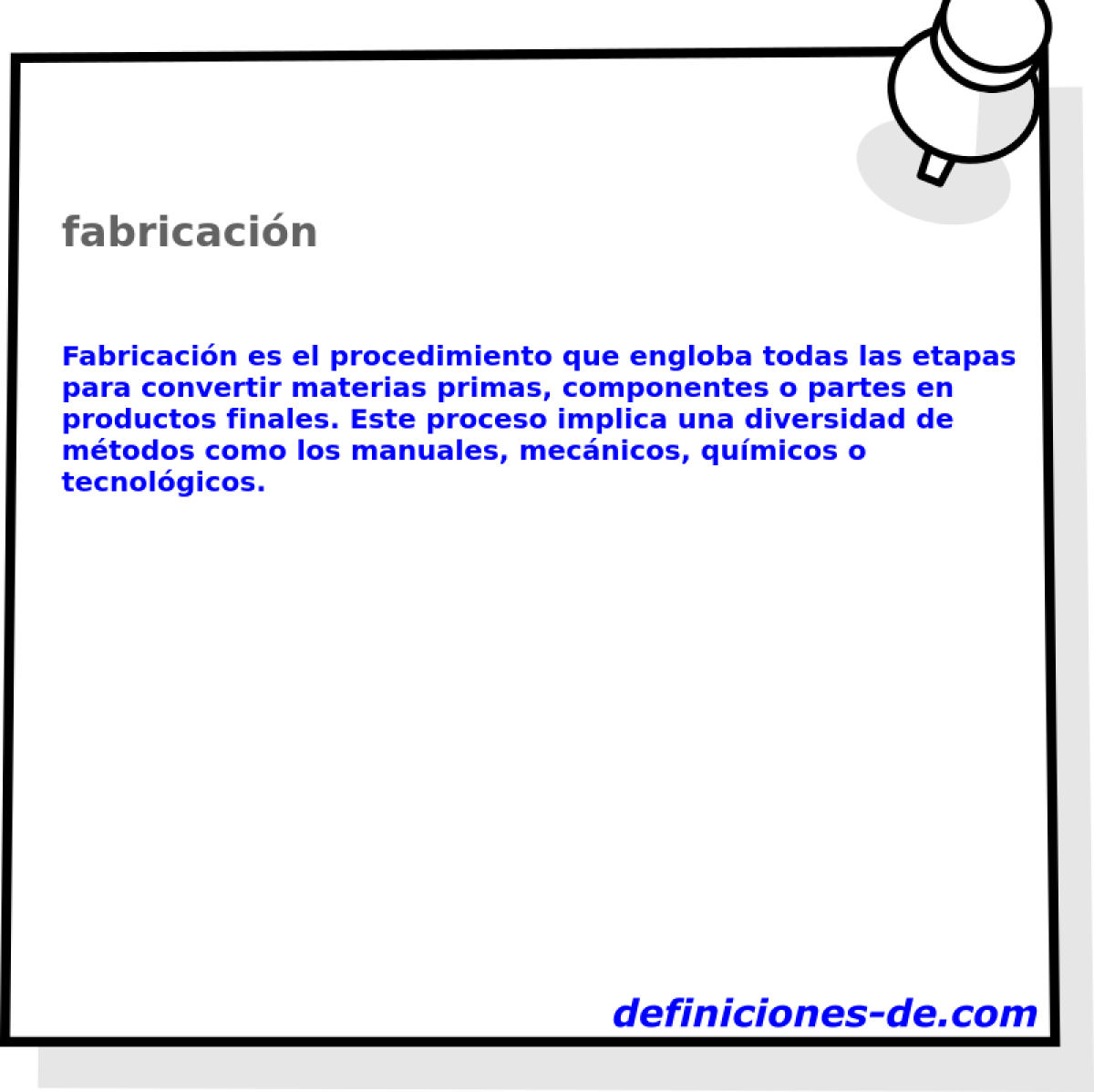 fabricacin 