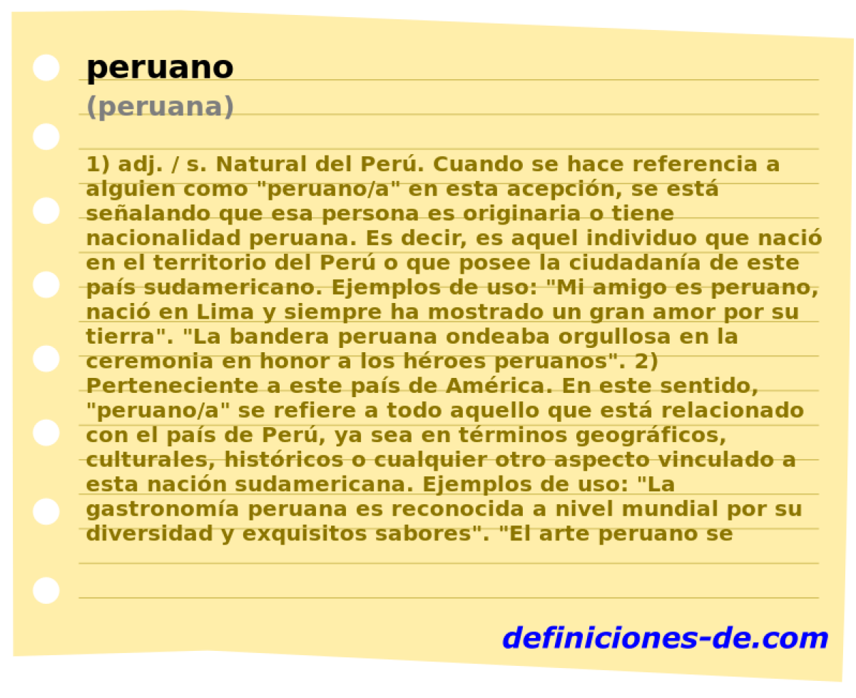 peruano (peruana)
