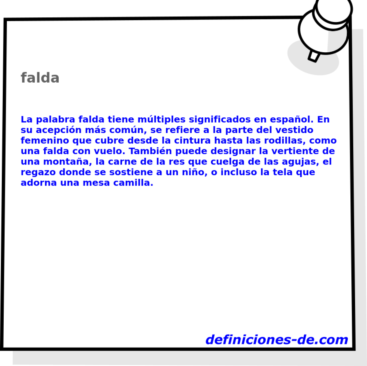 falda 