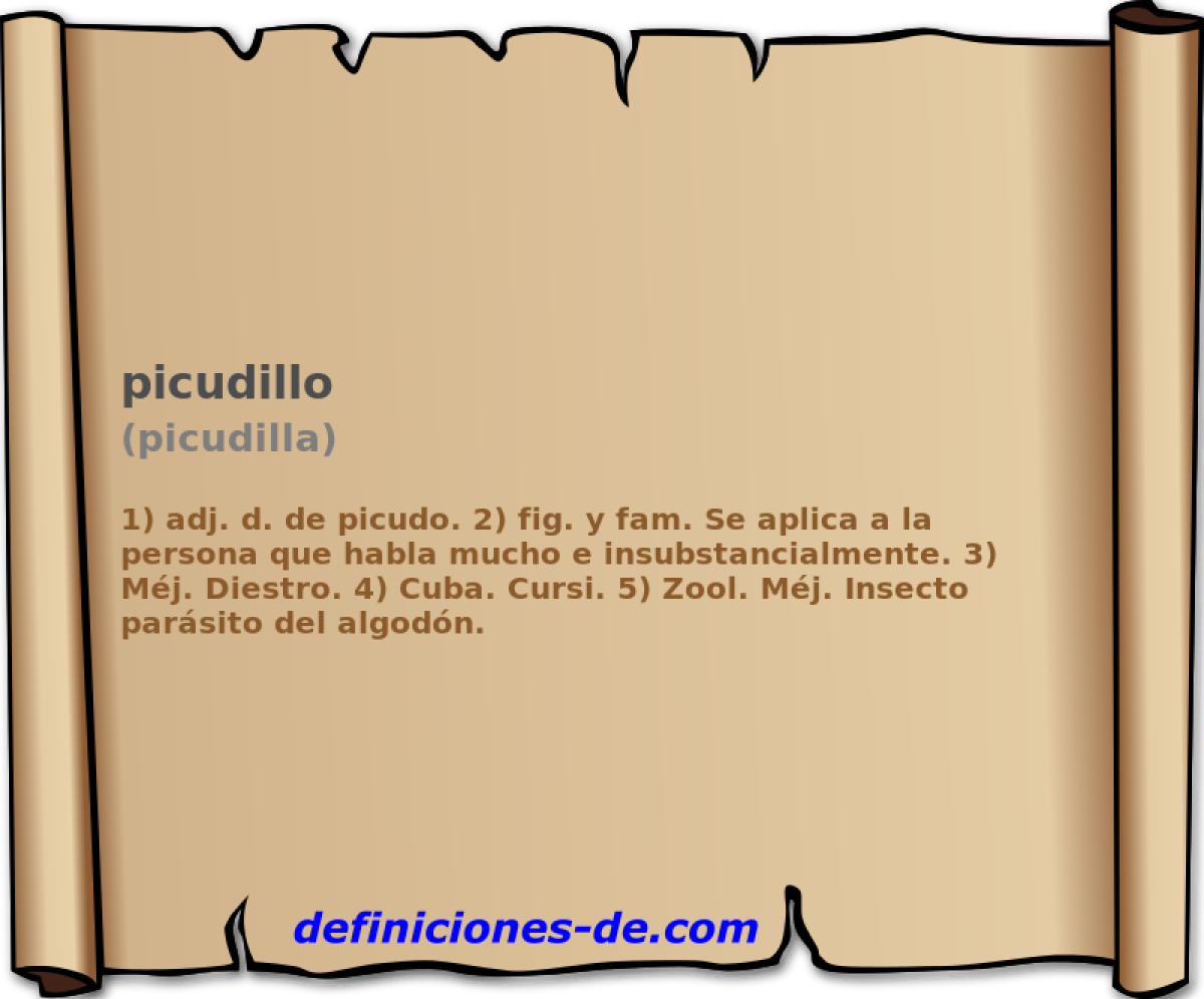 picudillo (picudilla)