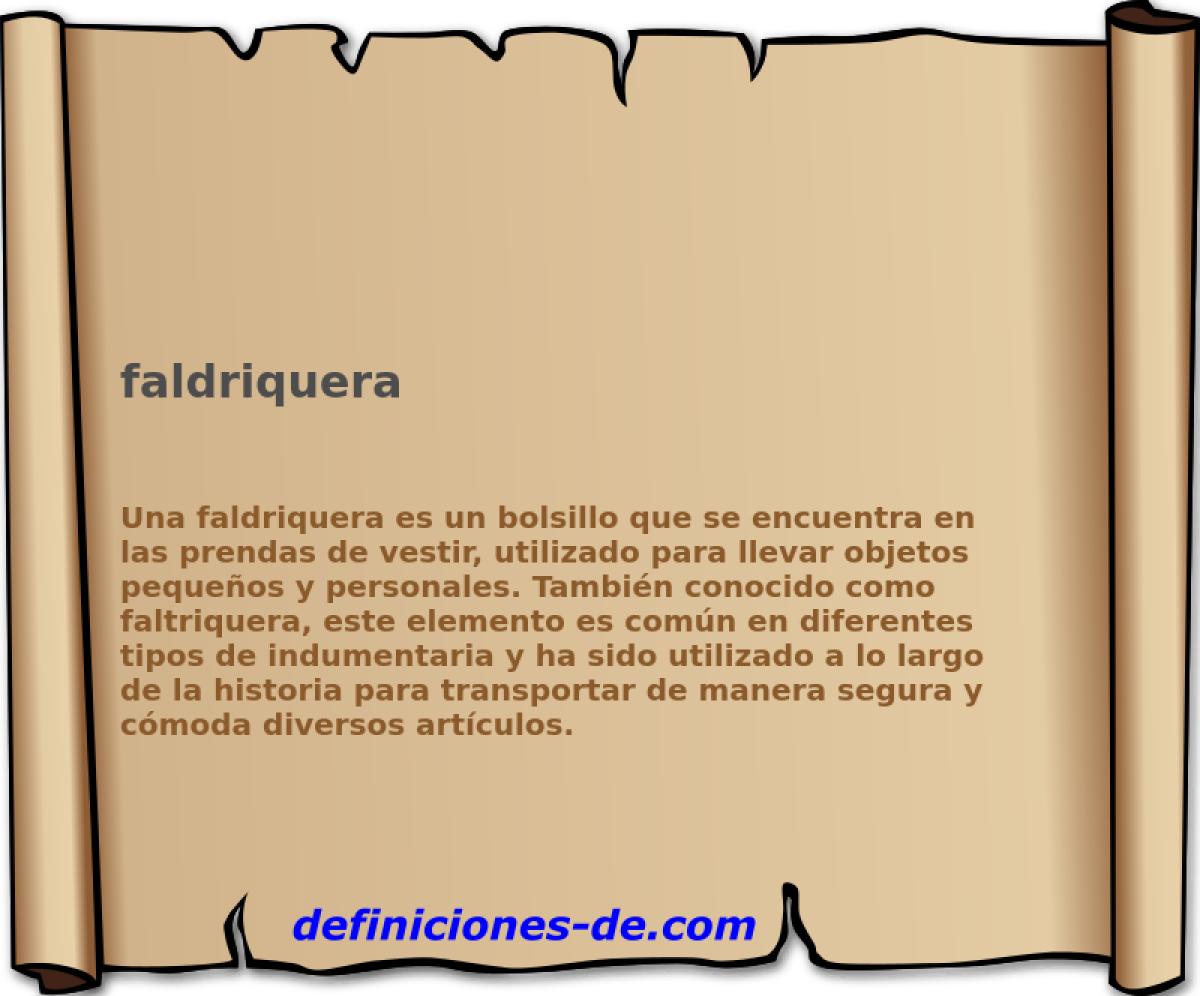 faldriquera 