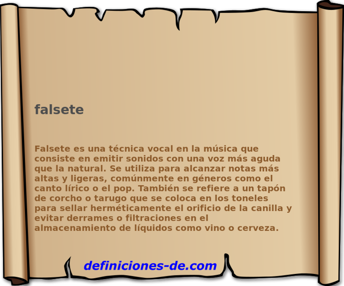 falsete 