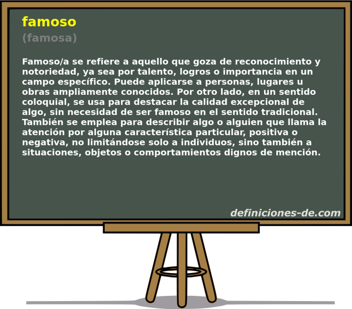 famoso (famosa)