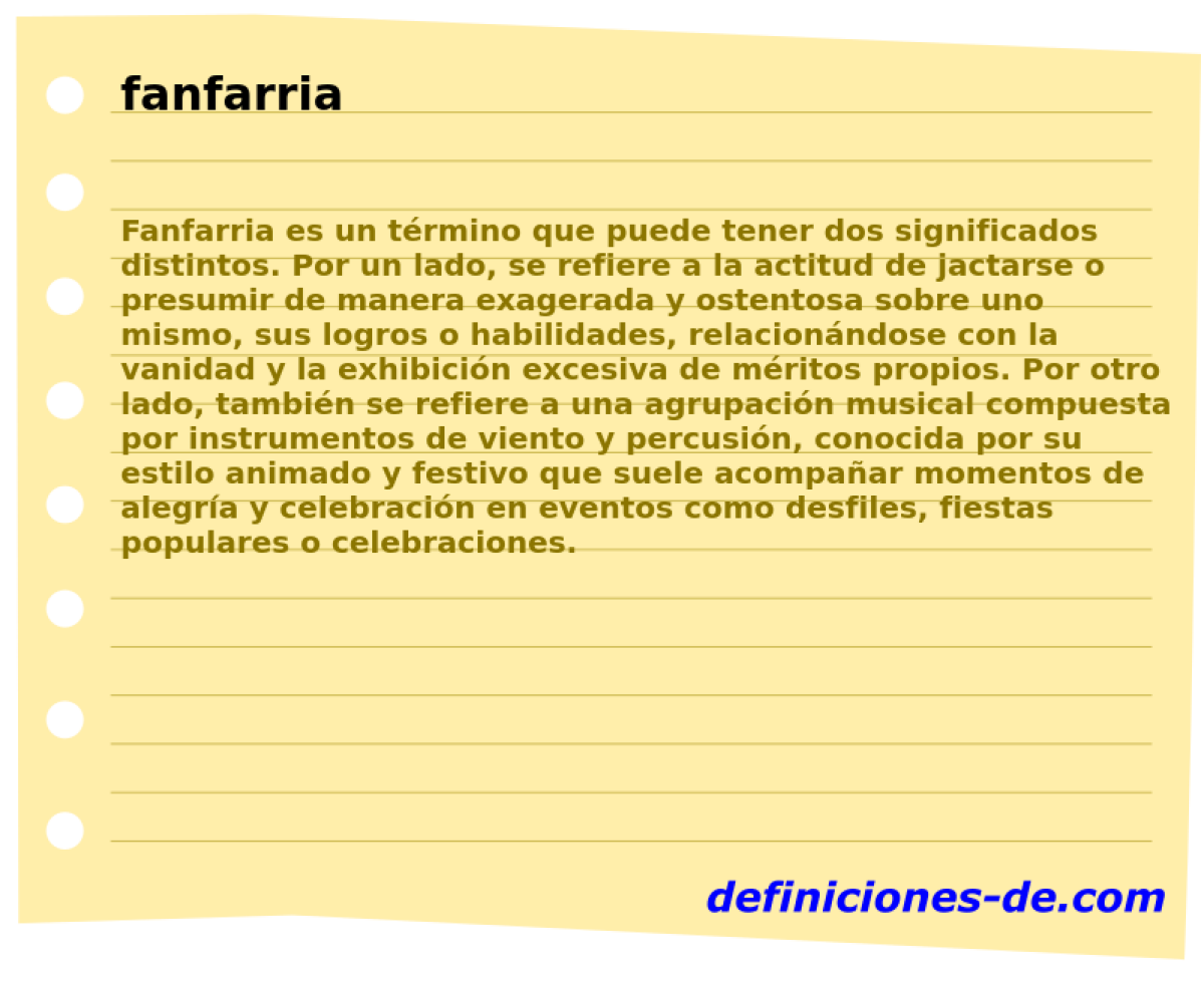 fanfarria 