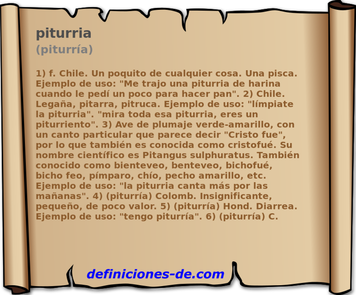 piturria (piturra)