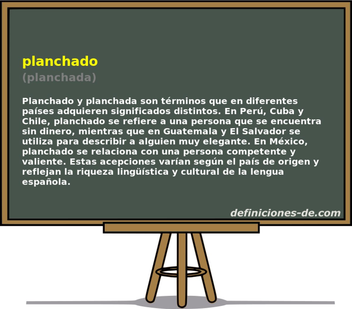 planchado (planchada)
