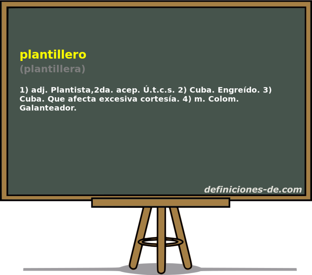 plantillero (plantillera)