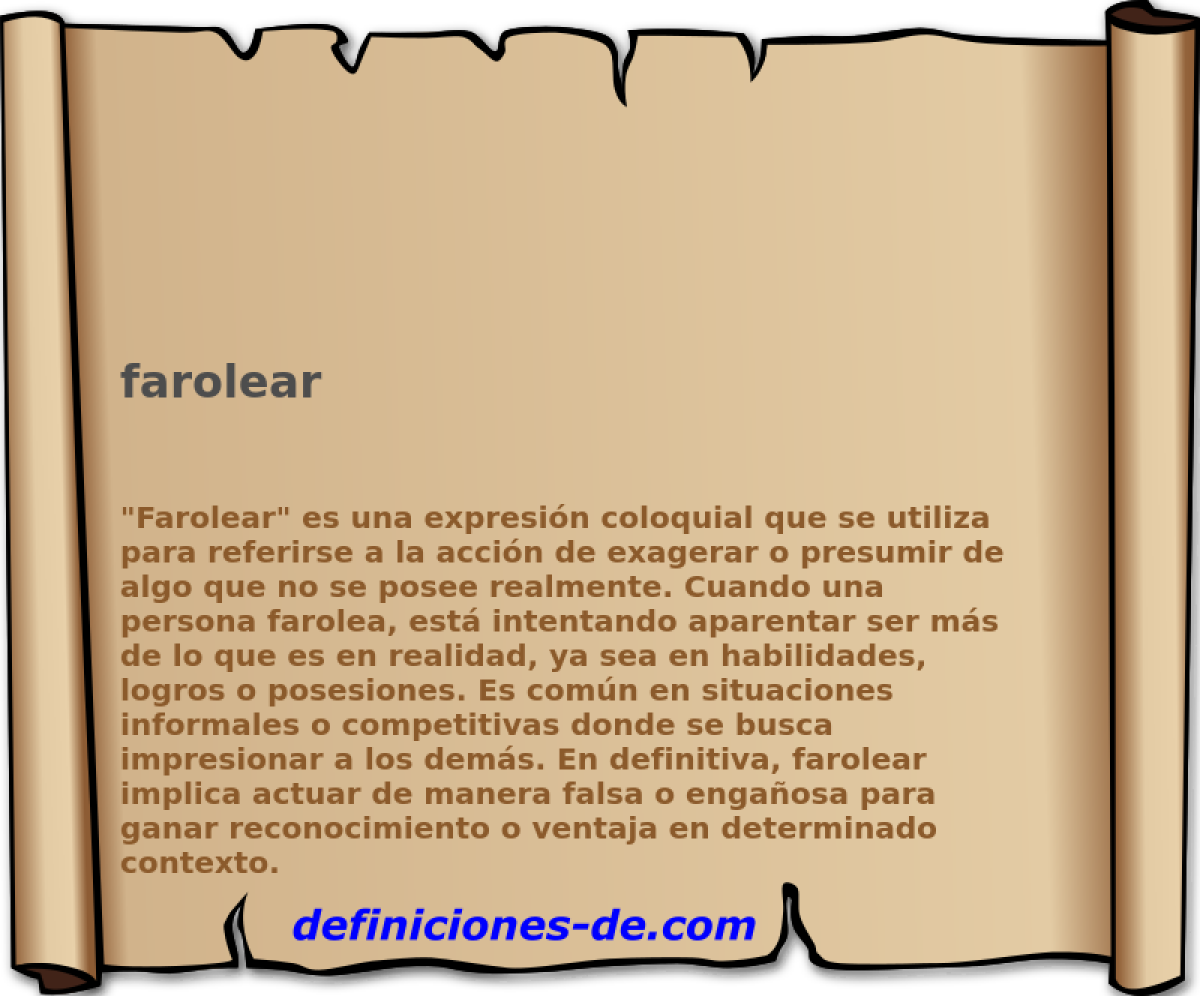 farolear 