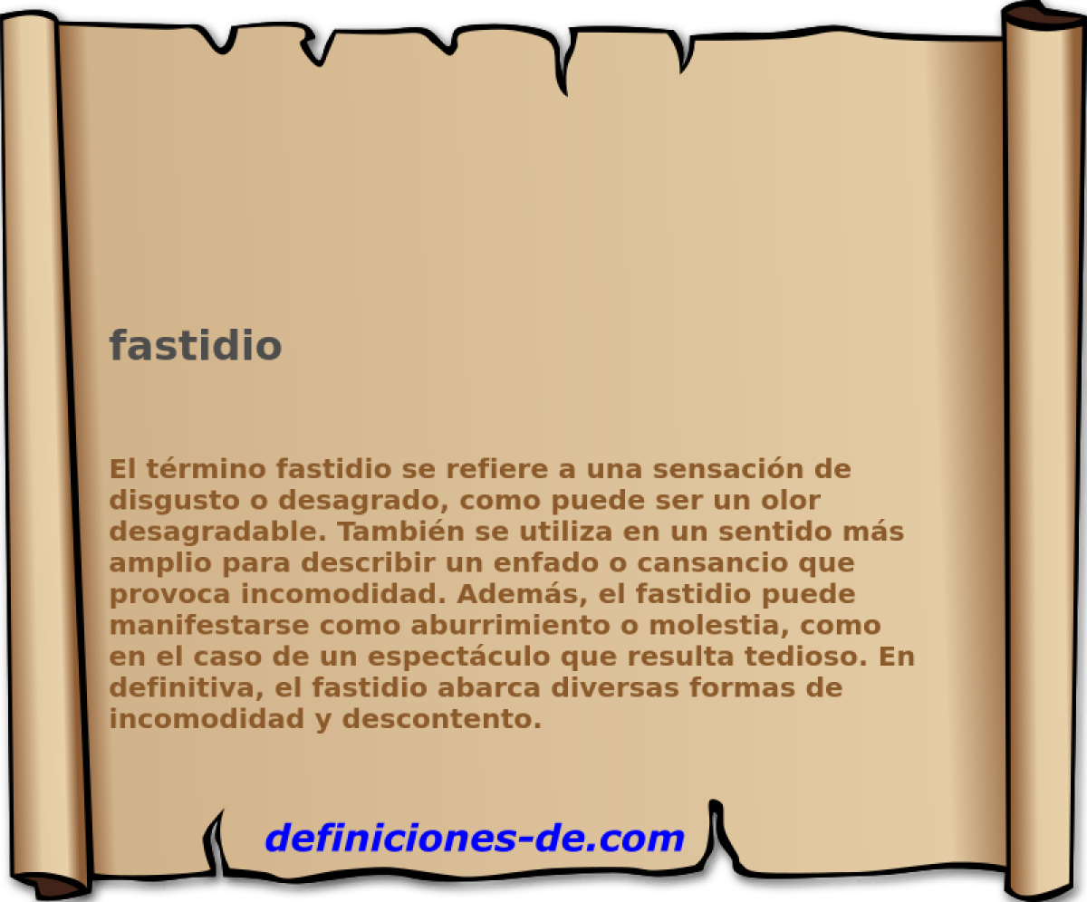 fastidio 