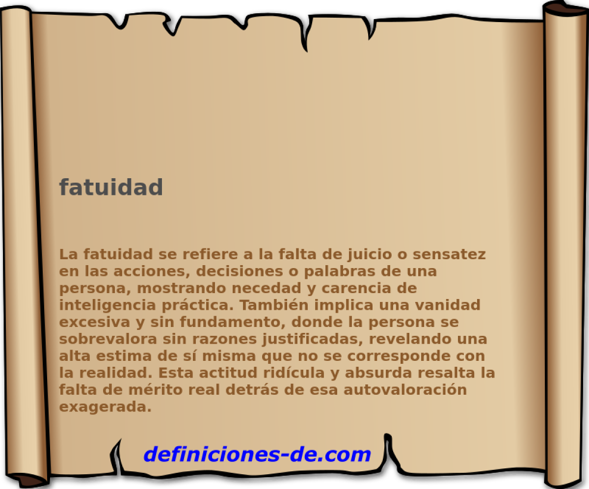 fatuidad 