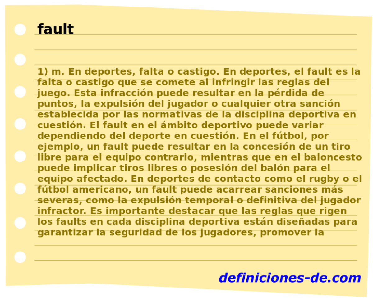 fault 