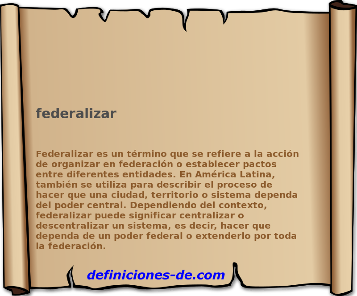 federalizar 