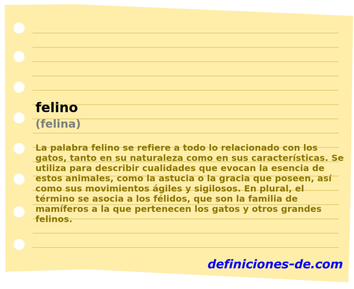 felino (felina)