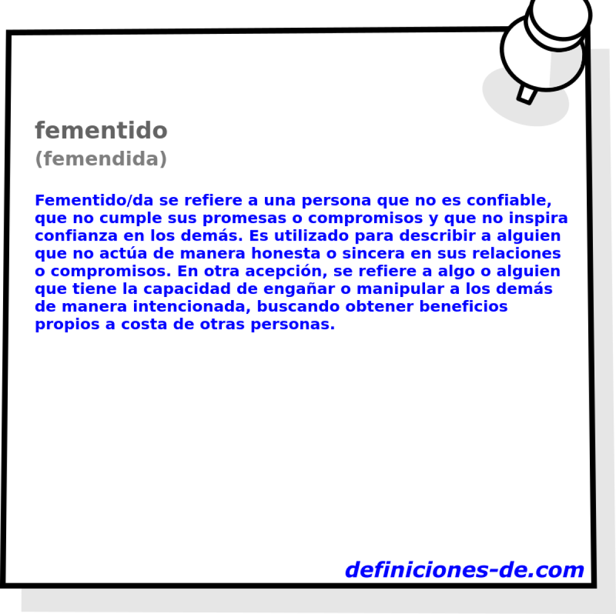 fementido (femendida)