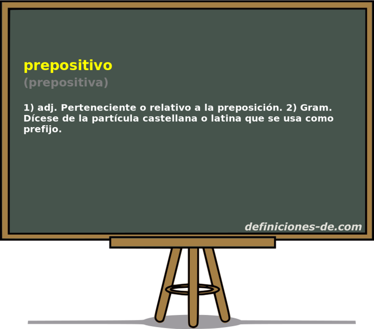 prepositivo (prepositiva)