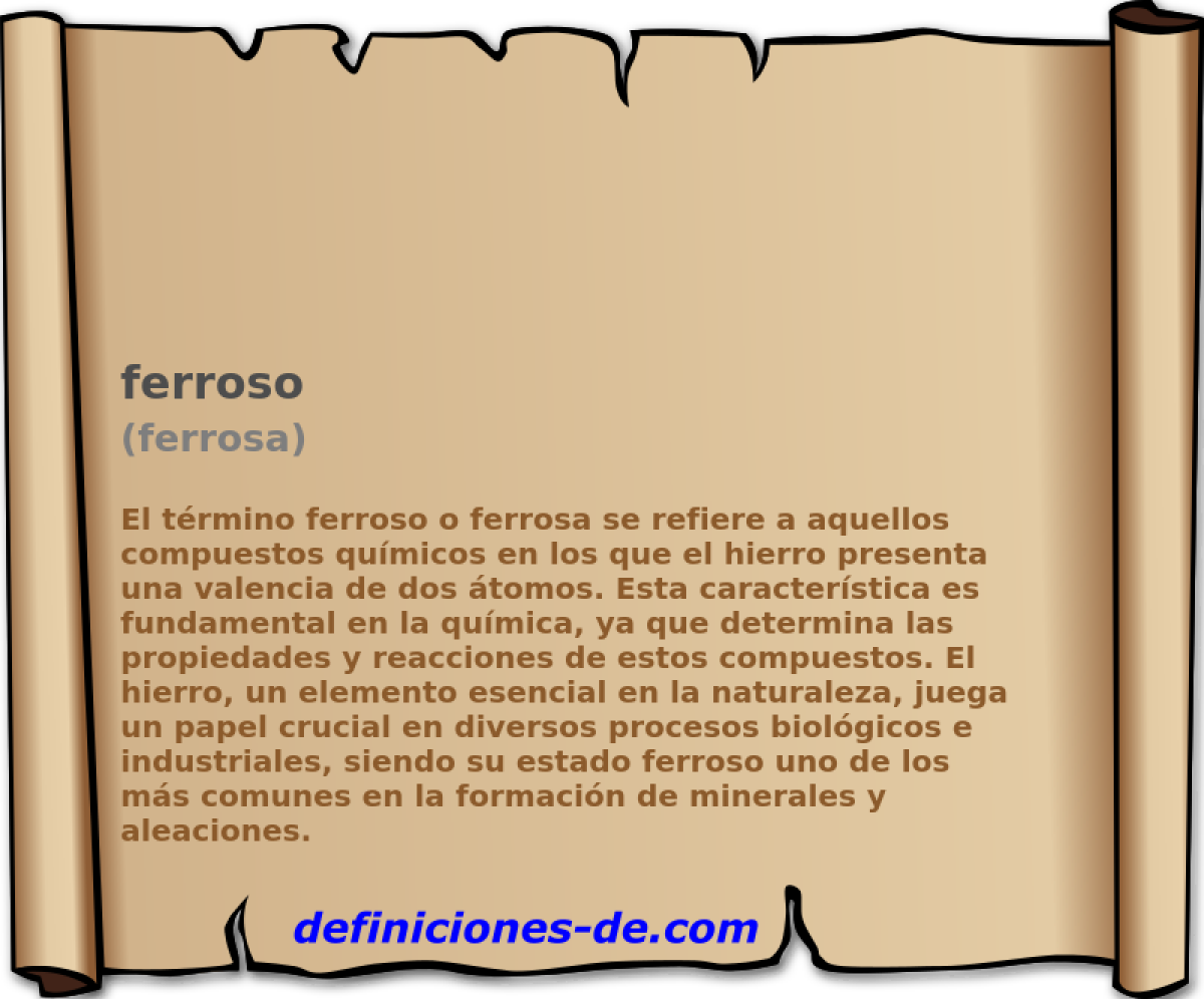 ferroso (ferrosa)