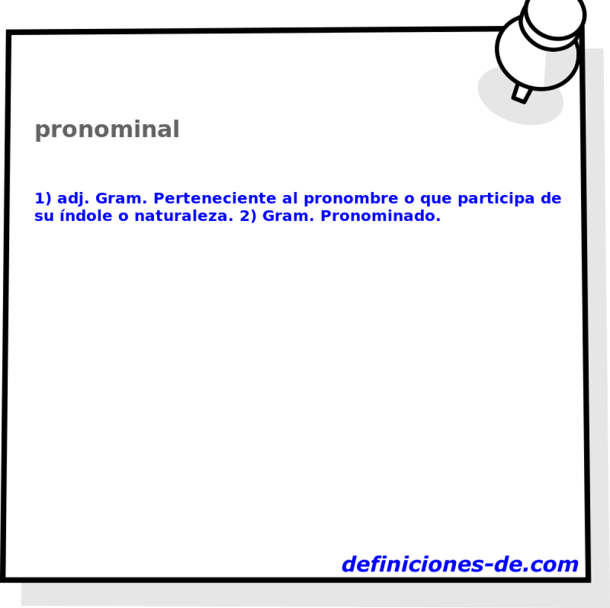 pronominal 