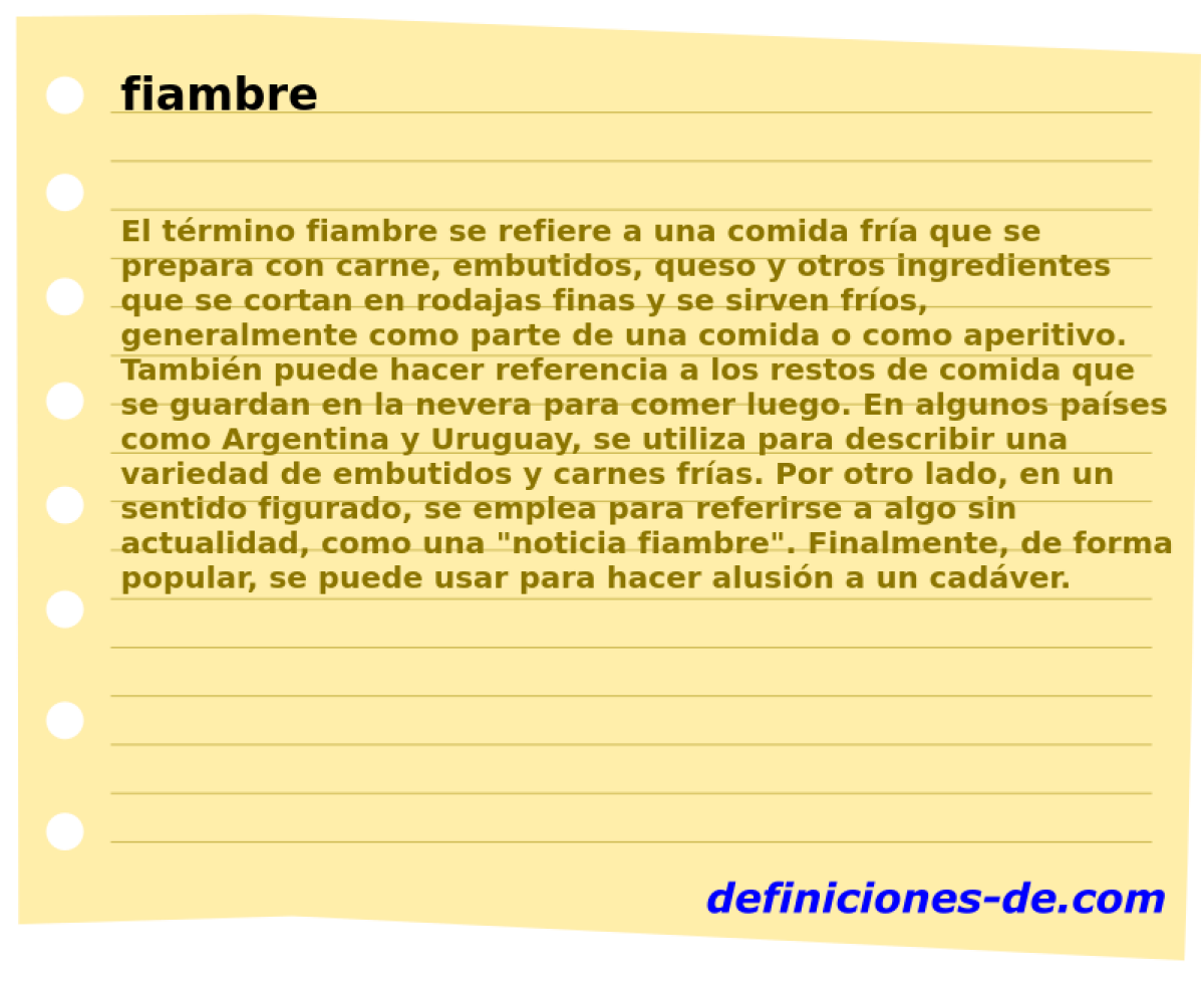 fiambre 