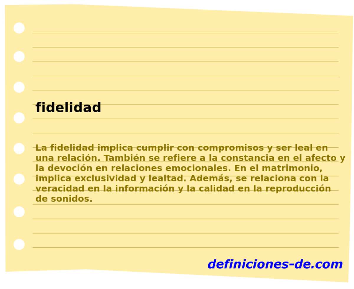 fidelidad 