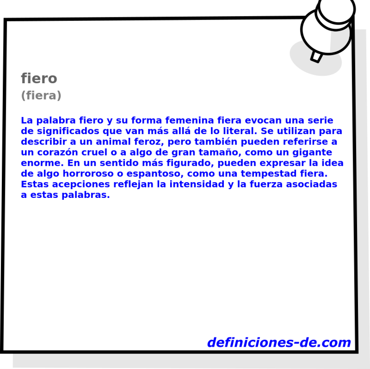 fiero (fiera)