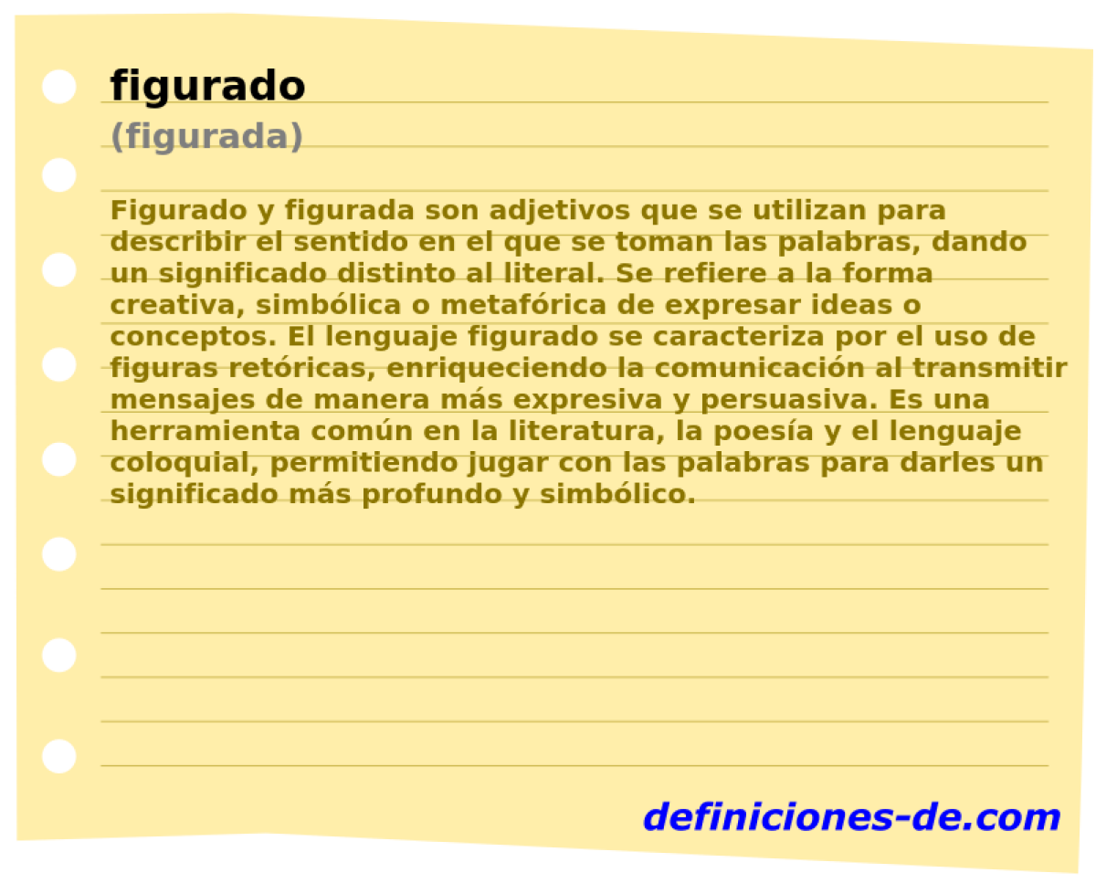 figurado (figurada)