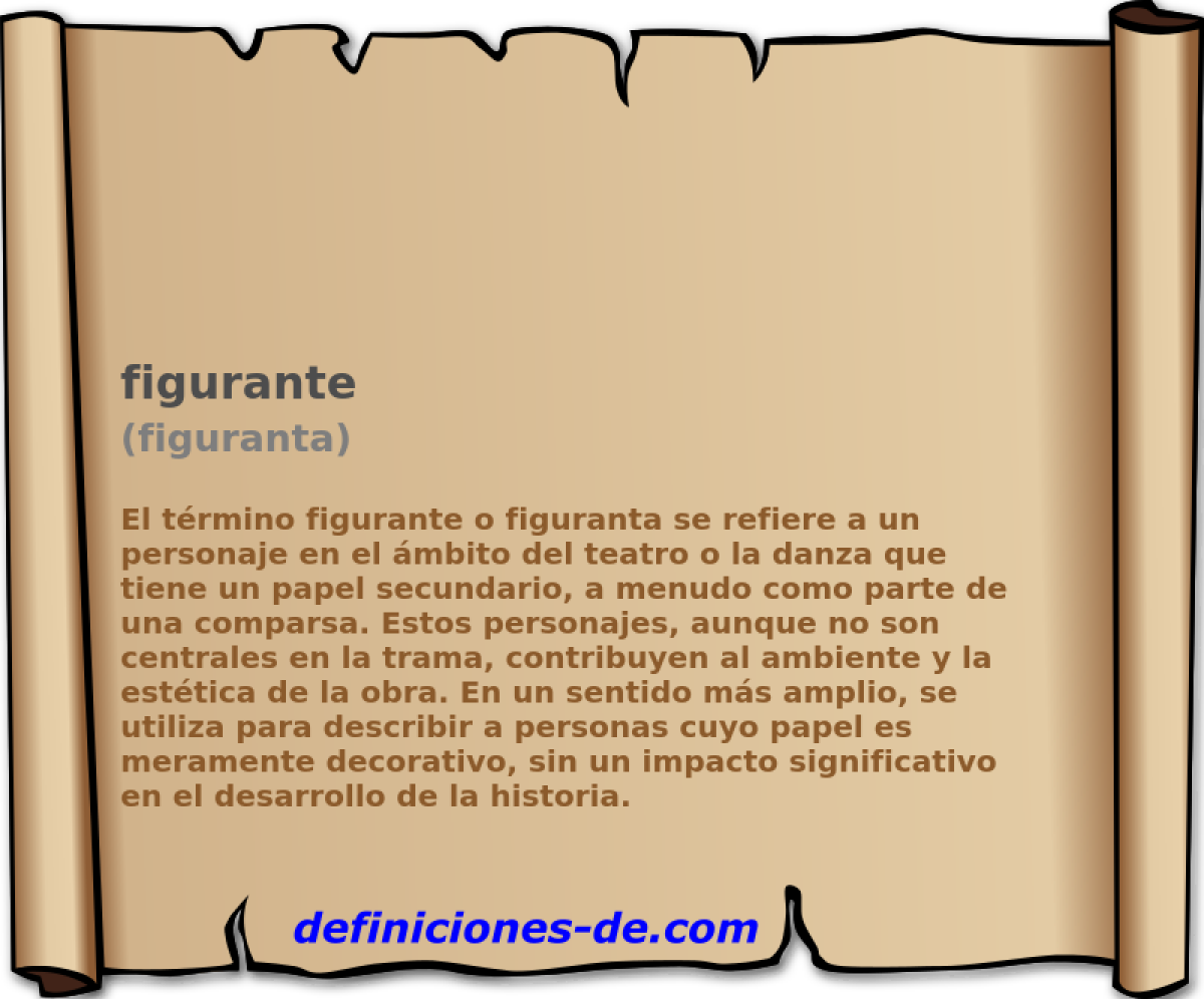 figurante (figuranta)