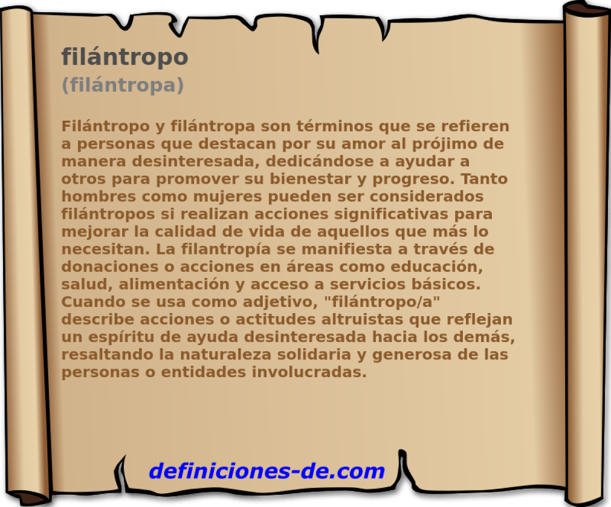 filntropo (filntropa)