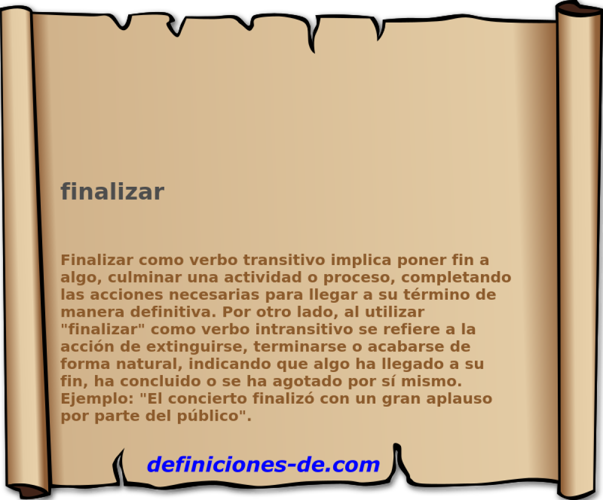 finalizar 