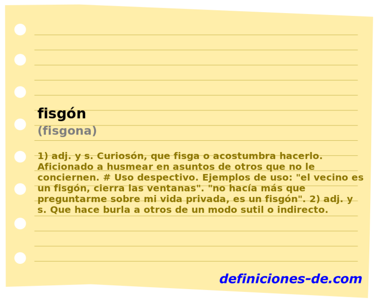 fisgn (fisgona)