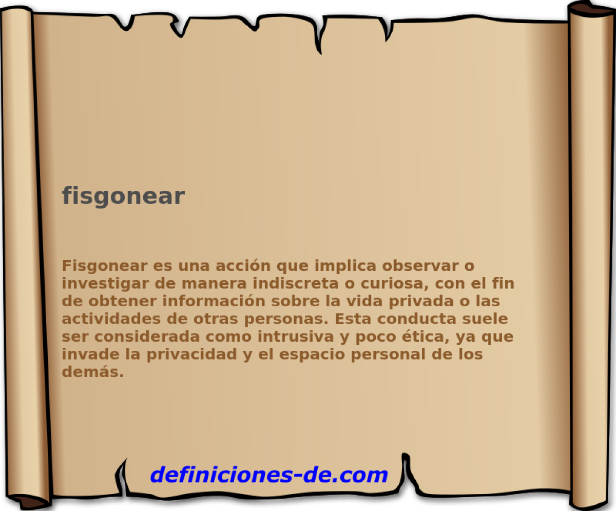 fisgonear 