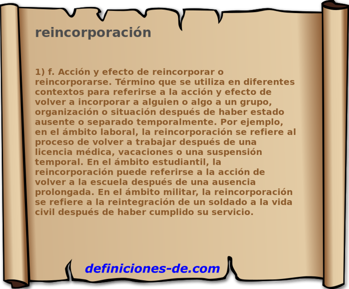 reincorporacin 