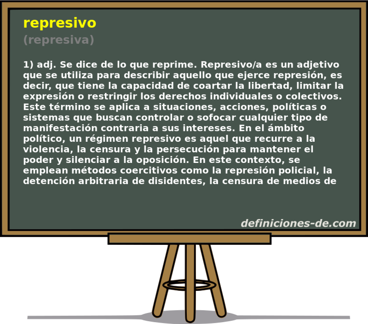 represivo (represiva)