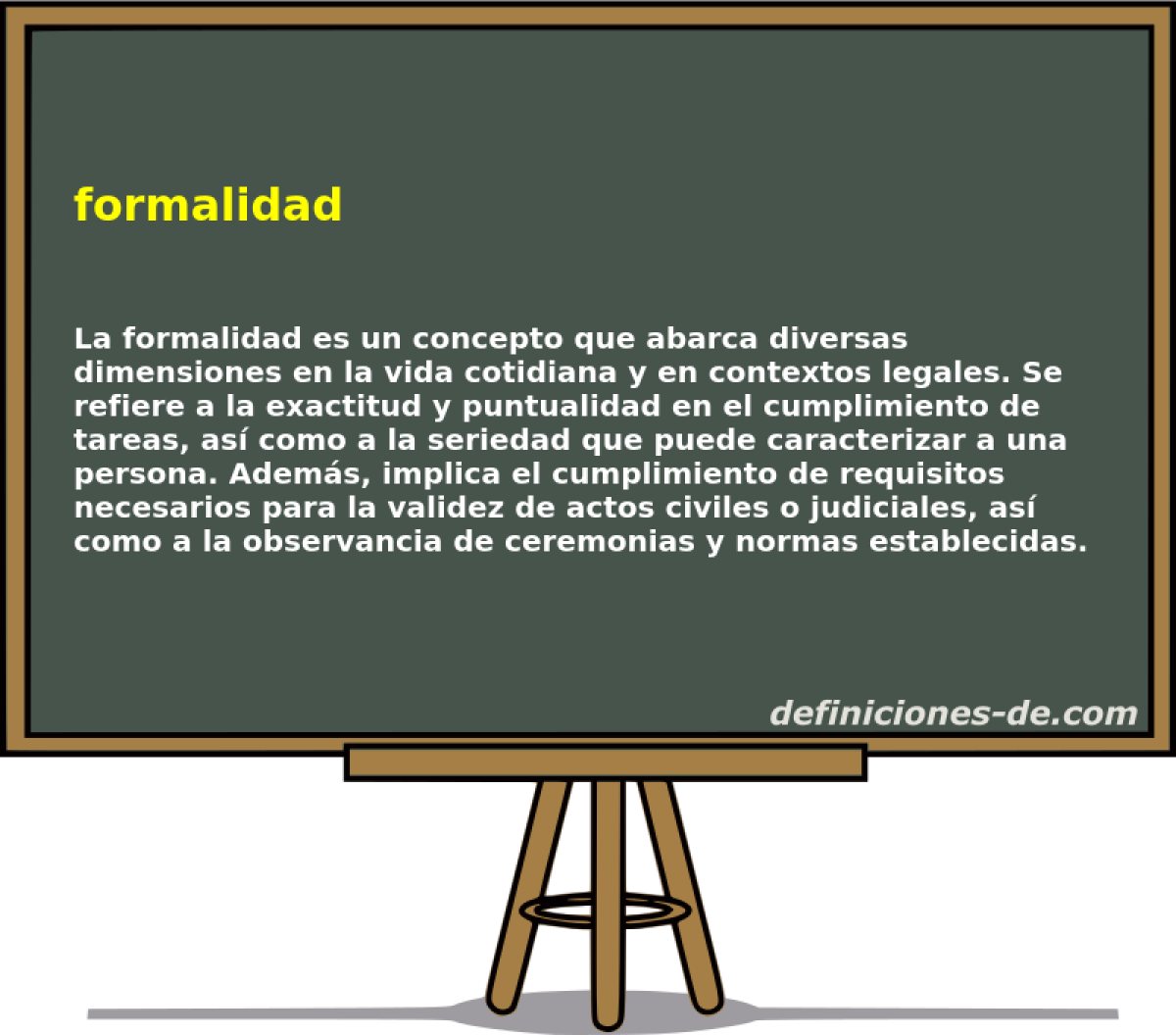 formalidad 